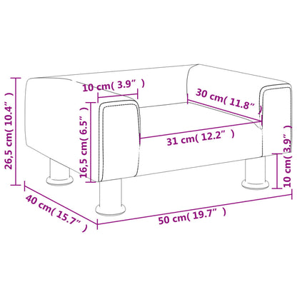 Kinderbank 50x40x26,5 cm fluweel roze