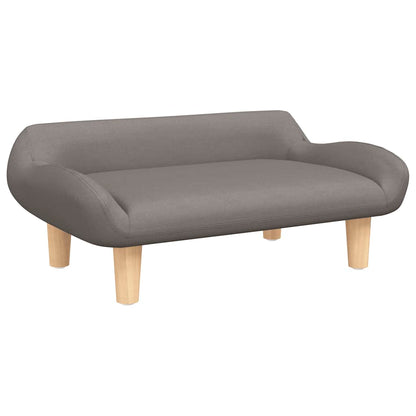 Kinderbank 70x40x24 cm stof taupe