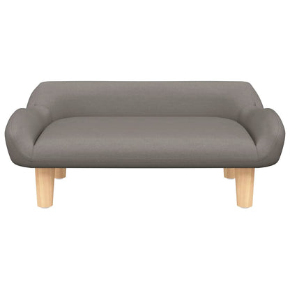 Kinderbank 70x40x24 cm stof taupe