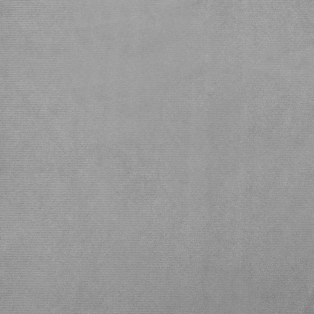 Kinderbank 70x40x24 cm fluweel lichtgrijs