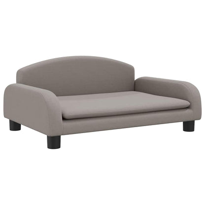 Kinderbank 70x45x30 cm stof taupe
