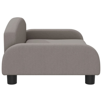 Kinderbank 70x45x30 cm stof taupe
