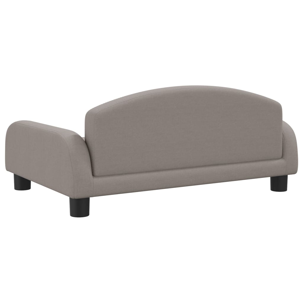 Kinderbank 70x45x30 cm stof taupe