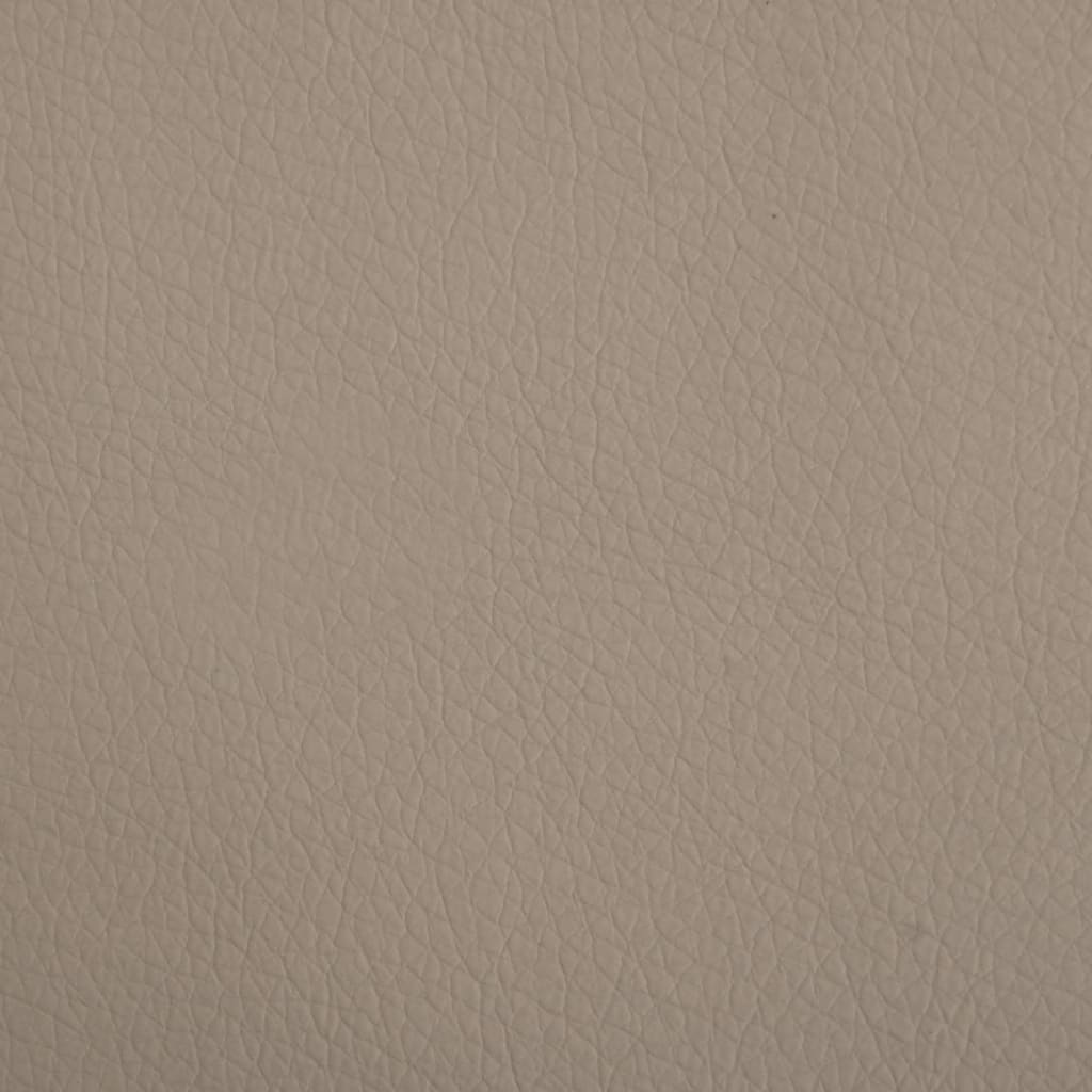 Kinderbank 50x40x30 cm kunstleer cappuccinokleurig