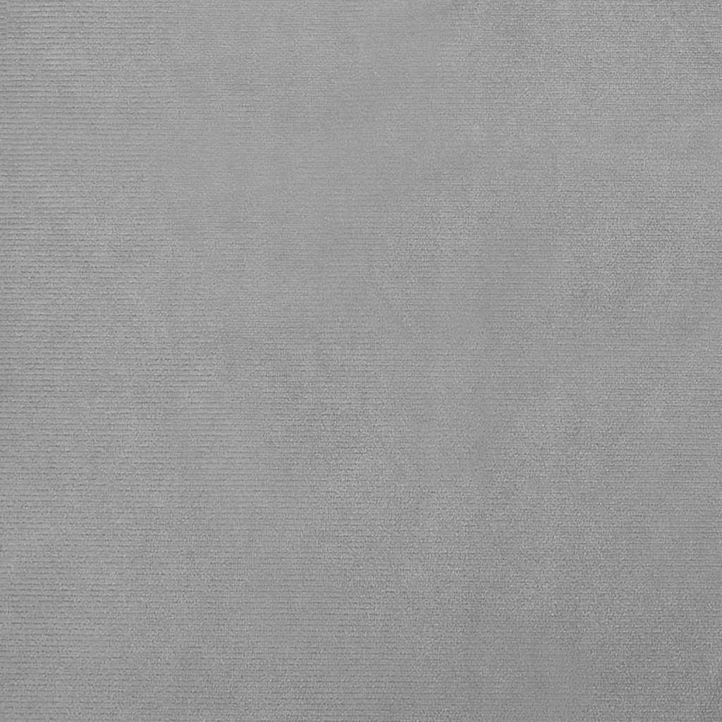 Kinderbank 70x45x26 cm fluweel lichtgrijs