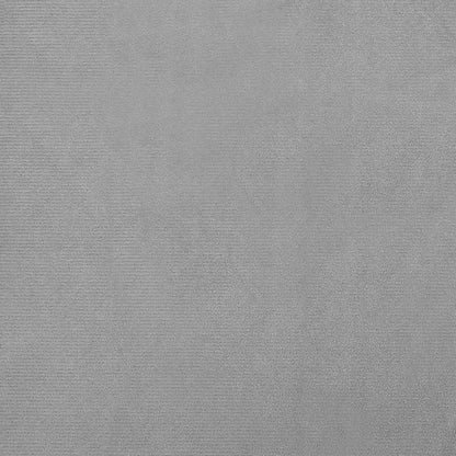 Kinderbank 70x45x26 cm fluweel lichtgrijs