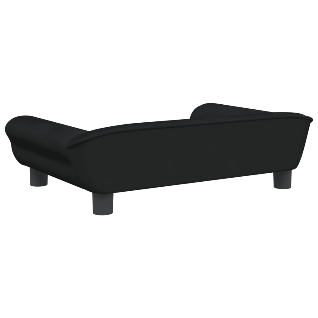 Kinderbank 70x45x26 cm fluweel zwart
