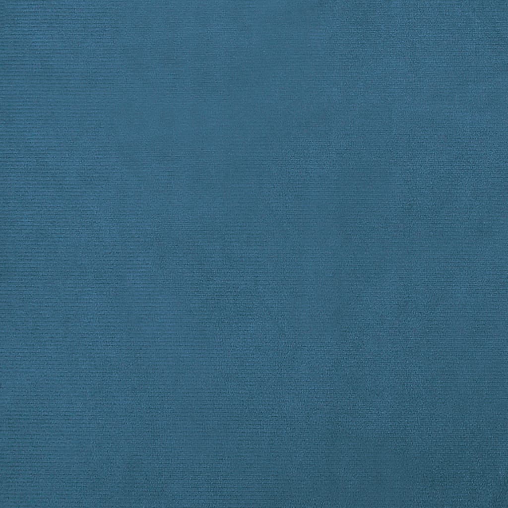 Kinderbank met voetensteun 100x50x30 cm fluweel blauw