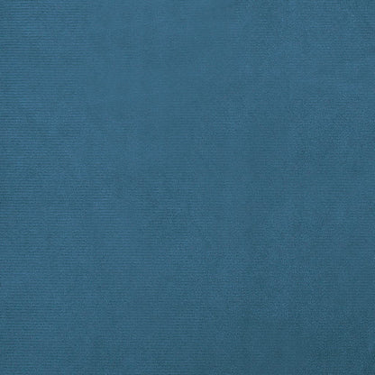 Kinderbank met voetensteun 100x50x30 cm fluweel blauw
