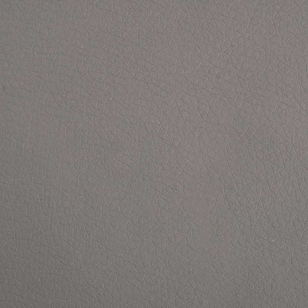 Kinderbank met voetensteun 100x50x30 cm kunstleer grijs