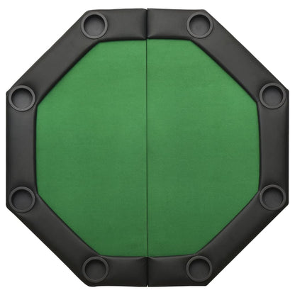 Pokertafel voor 8 spelers inklapbaar 108x108x75 cm groen