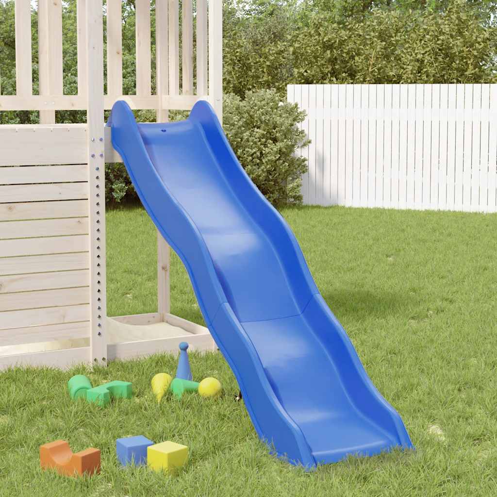 Kinderglijbaan 174x38 cm polypropeen blauw