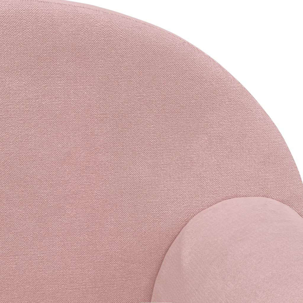 Kinderslaapbank zacht pluche roze