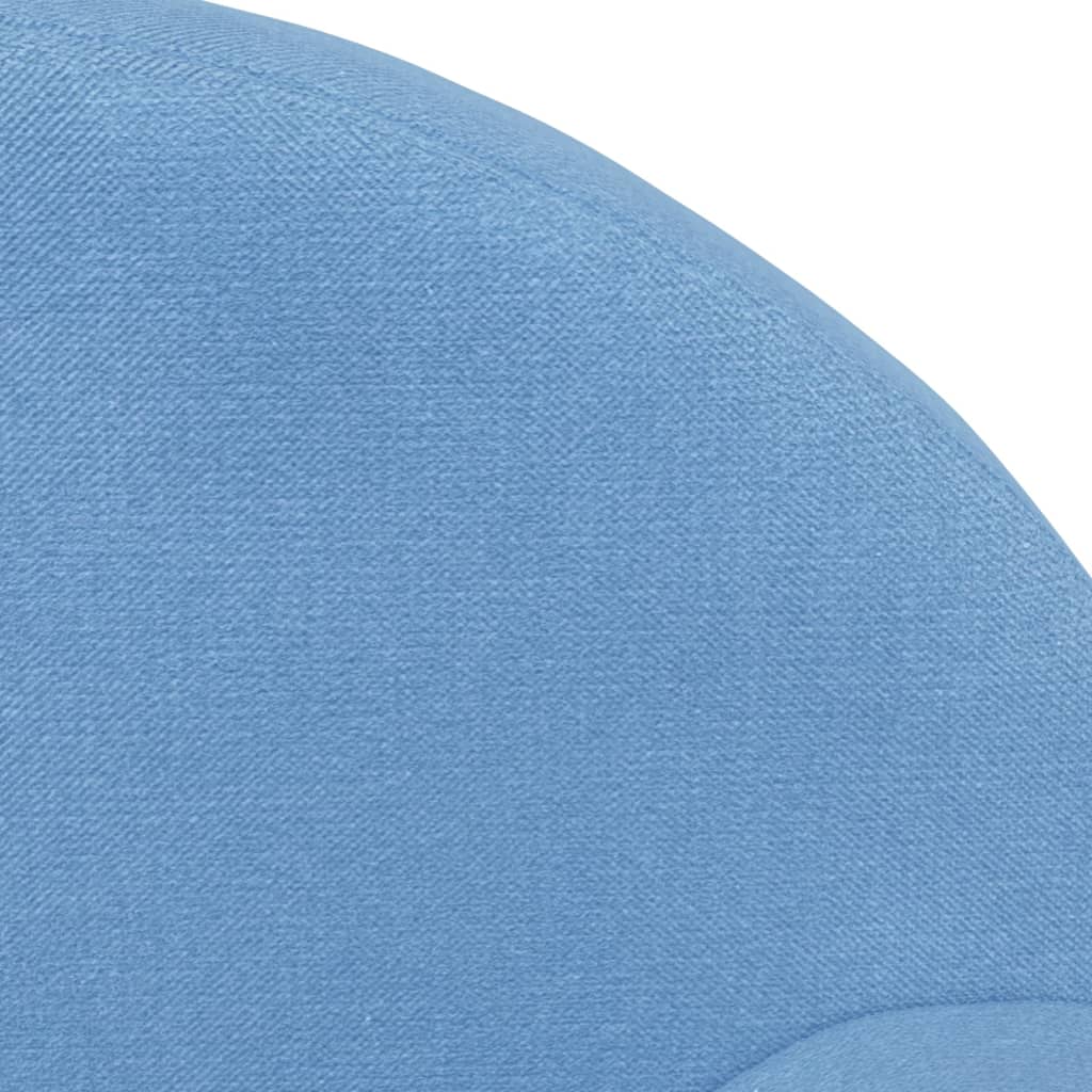 Kinderslaapbank 2-zits zacht pluche blauw