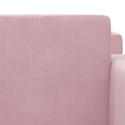 Kinderslaapbank 2-zits zacht pluche roze