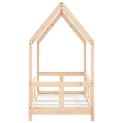 Kinderbedframe 70x140 cm massief grenenhout