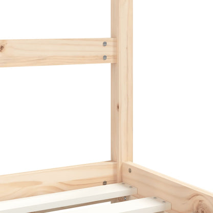 Kinderbedframe 2x(90x200) cm massief grenenhout