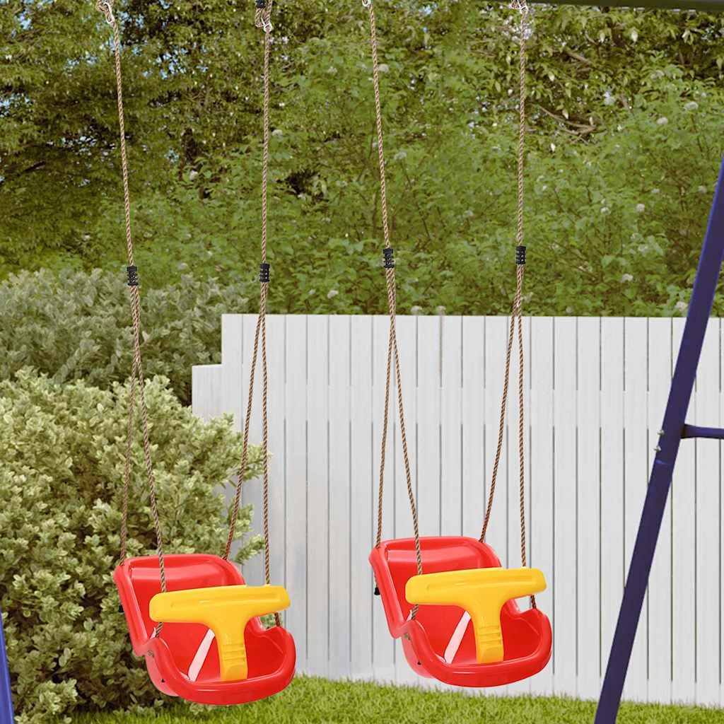 Babyschommels 2 pcs Rood 36 x 43 x 42 cm Kunststof