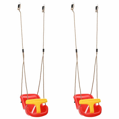 Babyschommels 2 pcs Rood 36 x 43 x 42 cm Kunststof