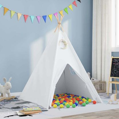Teepee Tent Wit 120 x 120 x 150 cm Stof en Kunststof