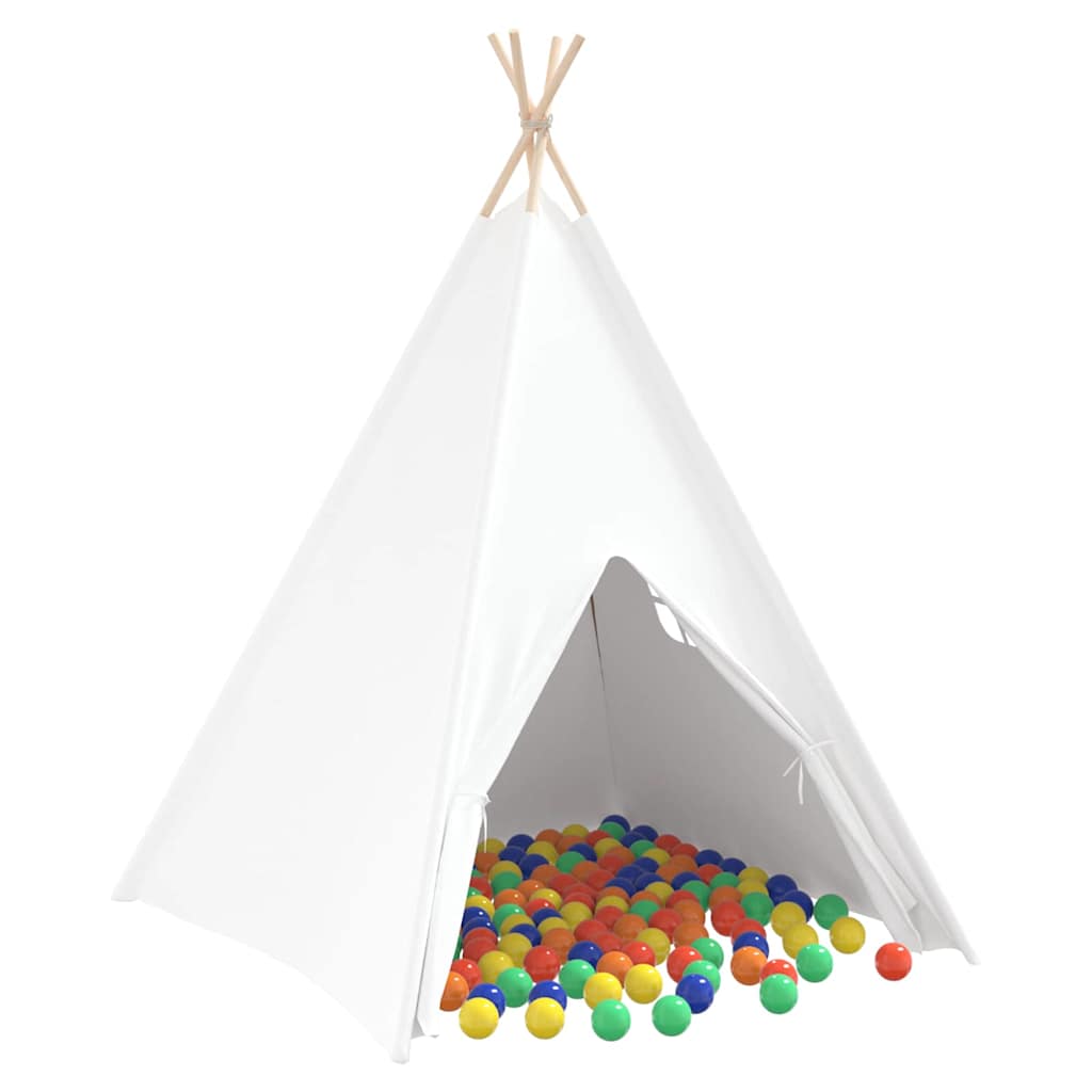 Teepee Tent Wit 120 x 120 x 150 cm Stof en Kunststof
