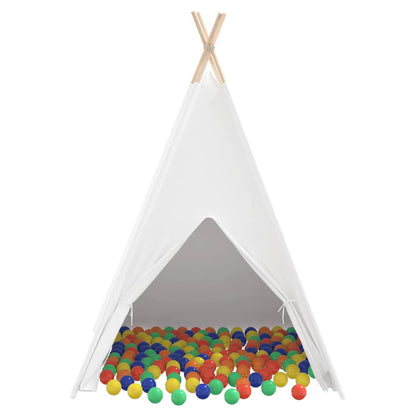 Teepee Tent Wit 120 x 120 x 150 cm Stof en Kunststof