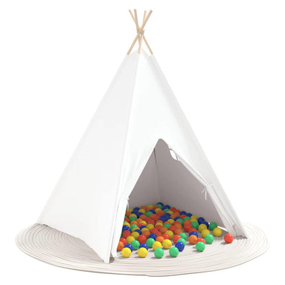 Teepee Tent Wit 120 x 120 x 150 cm Stof en Kunststof