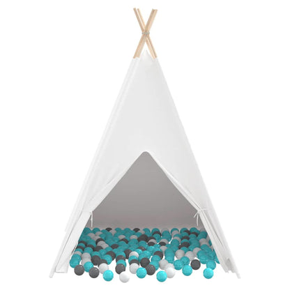Teepee Tent Wit 120 x 120 x 150 cm Stof en Kunststof