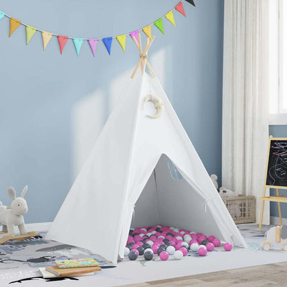Teepee Tent Wit 120 x 120 x 150 cm Stof en Kunststof