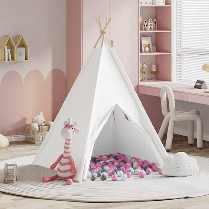 Teepee Tent Wit 120 x 120 x 150 cm Stof en Kunststof